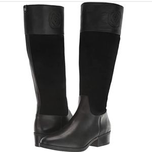 TARYN ROSE Suede and Leather Tall boots